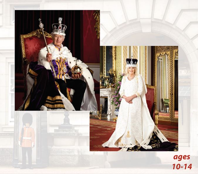 King Charles III and Queen Camilla's Coronation: History Kids Series.