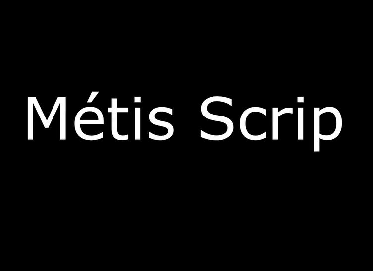 Métis Scrip.