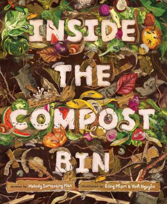 Inside the compost bin