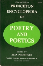 Princeton encyclopedia of poetry and poetics