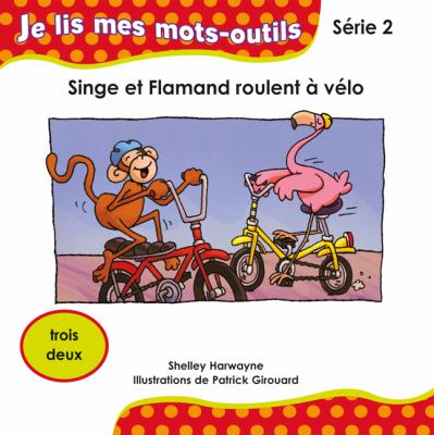 Singe et Flamand roulent à vélo