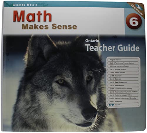 Math makes sense 6. Ontario teacher guide.