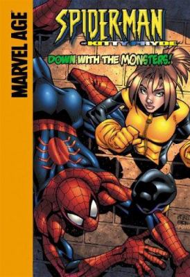 Spider-Man and Kitty Pryde in Down with the monsters!