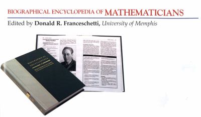 Biographical encyclopedia of mathematicians