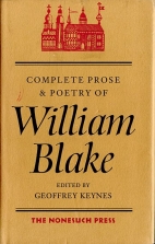 The complete prose and poetry of William Blake