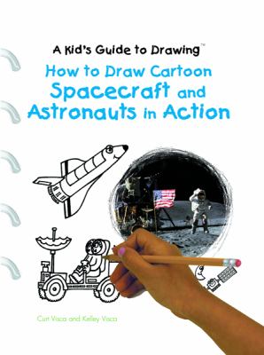 How to draw cartoon spacecraft and astronauts in action