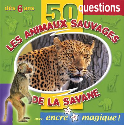 Les animaux sauvages de la savane avec encre magique