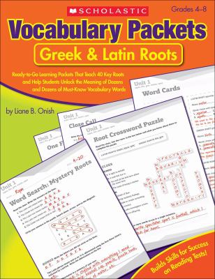 Vocabulary packets : Greek & Latin roots