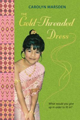 The gold-threaded dress