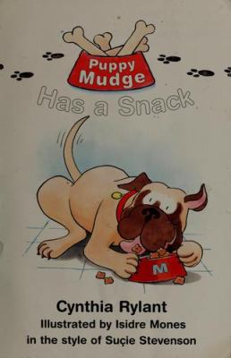 Puppy Mudge has a snack