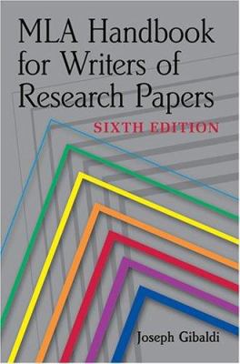 MLA handbook for writers of research papers