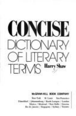 Concise dictionary of literary terms