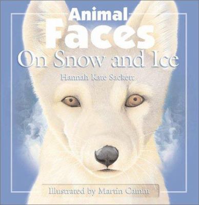 Animal faces on snow and ice