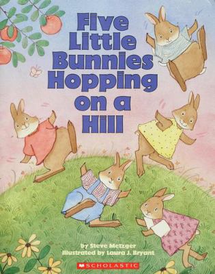 Five little bunnies hopping on a hill
