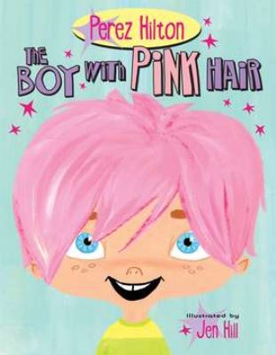 The boy with pink hair