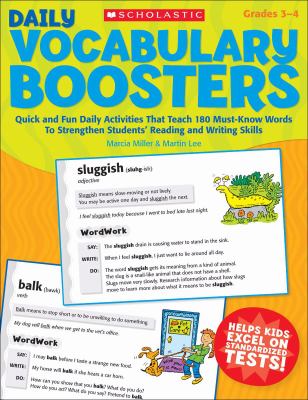 Daily vocabulary boosters