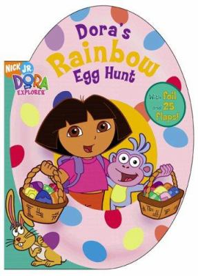 Dora's rainbow egg hunt