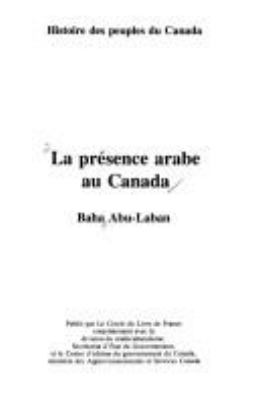 La présence arabe au Canada