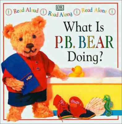 What is P.B. Bear doing?