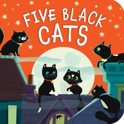 Five black cats