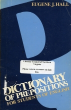 Dictionary of prepositions for students of English