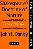 Shakespeare's doctrine of nature : a study of King Lear