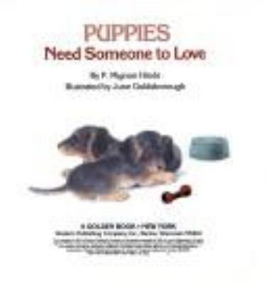 Puppies need someone to love