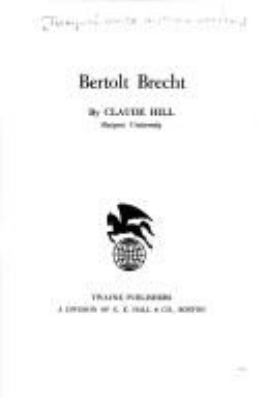 Bertolt Brecht.