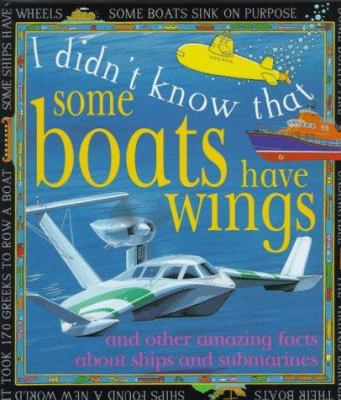 Some boats have wings