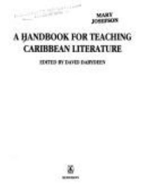 A Handbook for teaching Caribbean literature