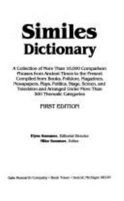 Similes dictionary