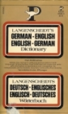 Langenscheidt's German-English English-German dictionary