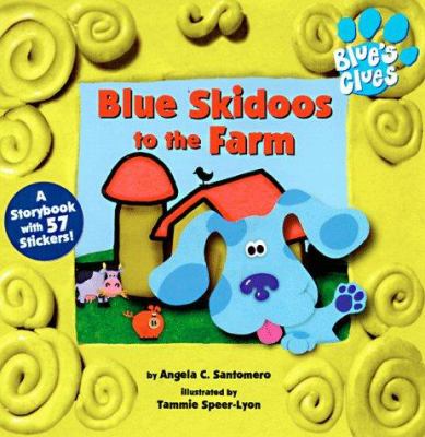 Blue skidoos to the farm