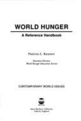 World hunger : a reference handbook