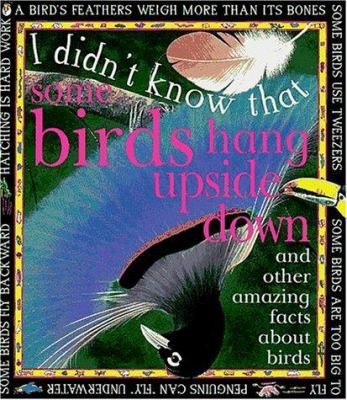 I didn't know that some birds hang upside down