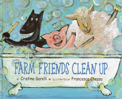 Farm friends clean up