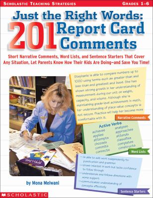 Just the right words : 201 report card comments
