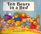 Ten bears in a bed