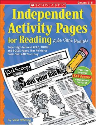 Independent activity pages for reading