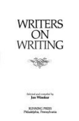 Writers on writing