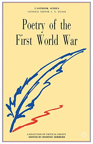 Poetry of the First World War : a casebook