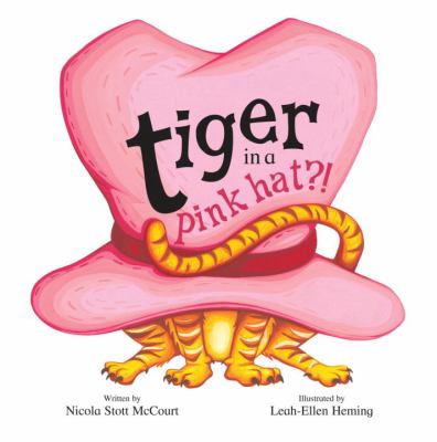 Tiger in a pink hat