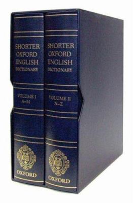 Shorter Oxford English dictionary on historical principles