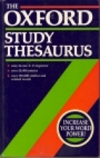 The Oxford study thesaurus