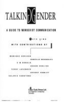 Talking gender : a guide to nonsexist communication