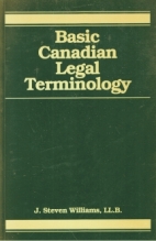 Basic Canadian legal terminology
