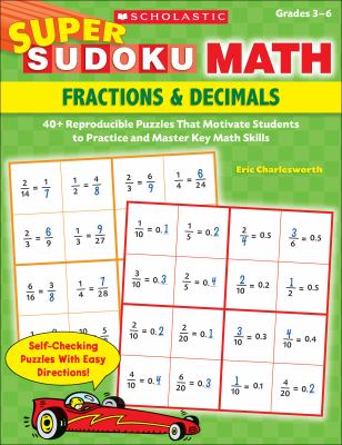 Super sudoku math. Fractions & decimals /