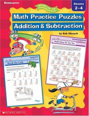 Math practice puzzles: addition and subtraction