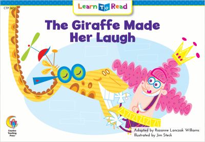 The giraffe made her laugh