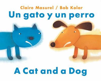 Un gato y un perro = A cat and a dog